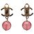 Orecchini a clip Chanel CC in ottone e resina con goccia dorati D'oro