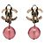 Orecchini a clip Chanel CC in ottone e resina con goccia dorati D'oro - vista 2