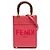 Mini borsa shopper Sunshine in pelle rosa Fendi