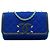 Borsa a tracolla Chanel Small Tricolor Jersey CC Filigree Flap blu