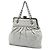 Borsa Chanel Chic Quilt Frame in pelle di vitello iridescente grigia Grigio - vista 2