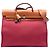Borsa Hermès Toile Herbag Zip 39 rossa Rosso