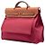 Borsa Hermès Toile Herbag Zip 39 rossa Rosso - vista 2