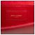 Clutch Monogram Cassandre in Grain de Poudre rosso Saint Laurent - vista 5