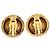 Orecchini a clip Chanel CC placcati oro con conchiglia D'oro - vista 2