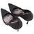 Black & Silver Manolo Blahnik Studded Pointed-Toe Pumps Size 40 - view 3