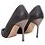 Black & Silver Manolo Blahnik Studded Pointed-Toe Pumps Size 40 - view 4