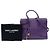Borsa Baby Leather Sac De Jour viola Saint Laurent Porpora - vista 7