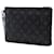 Clutch iPad Louis Vuitton Monogram Eclipse Flash Fragment nera Nero - vista 2