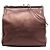 Borsa a tracolla Prada Metallic Nappa con struttura marrone