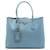 Borsa Double Saffiano Large blu Prada