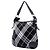 Borsa hobo in tela Burberry Supernova Check nera Nero - vista 2