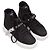 Zapatillas de caña alta de nylon Prada blanco y negro con tira de tachuelas Talla 36.5 - vista 2