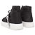 Zapatillas de caña alta de nylon Prada blanco y negro con tira de tachuelas Talla 36.5 - vista 4
