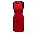 Red & Black Prada Embellished Wool & Silk-Blend Dress Size IT 38