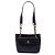 Borsa a tracolla Chanel CC Caviar nera con tasca frontale Nero