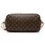 Borsa Tote Louis Vuitton Monogram Patches Neverfull MM marrone - vista 3