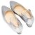 Silver Chanel Pointed-Toe Ankle Strap Pumps Size 38 Silvery - view 3