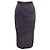 Fendi Zucca Strickrock in Schwarz & Navy Bleistiftrock Größe IT 40