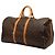 Borsa da viaggio marrone Louis Vuitton Monogram Keepall Bandouliere 55 - vista 2