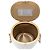 Borsa Chanel Small Crown Box in agnello trapuntato bianco - vista 4