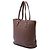 Shopper Prada Vitello Daino marrone con zip laterale - vista 2