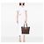 Shopper Prada Vitello Daino marrone con zip laterale - vista 6