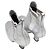 Silver & Multicolor Fendi Leather Heeled Sock Boots Size 37.5 Silvery - view 3