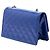 Borsa a tracolla Chanel CC Quilted Patent Single Flap blu - vista 2
