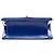 Borsa a tracolla Chanel CC Quilted Patent Single Flap blu - vista 3