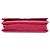Wallet On Chain Portafoglio con catena e tracolla Chanel CC in agnello rosso con cuciture wild stitch - vista 3