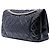 Borsa a tracolla Chanel Reissue 2.55 Double Flap 227 in vernice trapuntata nera Nero - vista 2