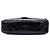 Borsa a tracolla Chanel Reissue 2.55 Double Flap 227 in vernice trapuntata nera Nero - vista 3