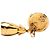 Orecchini pendenti con clip Chanel CC placcati oro D'oro - vista 3