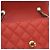 Borsa a tracolla Chanel Mini Quilted Lambskin Two Tone Day Flap rossa Rosso - vista 11