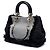 Borsa satchel Dior in denim nero con patch D Light - vista 2