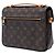 Borsa Louis Vuitton Monogram Pochette Metis marrone - vista 2