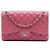 Borsa a Spalla Chanel Jumbo Classic Lambskin Double Flap Rosa