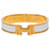 Gold Hermès Narrow Enamel Clic H Bracelet PM Golden  - view 1