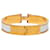 Gold Hermès Narrow Enamel Clic H Bracelet PM Golden  - view 3