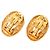 Orecchini a clip ovali Chanel CC Gold Plated Crown Oro D'oro - vista 2