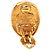 Orecchini a clip ovali Chanel CC Gold Plated Crown Oro D'oro - vista 3