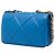 Wallet On Chain Borsa a tracolla Chanel 19 in agnello trapuntato blu - vista 2