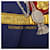 Sciarpa in seta Hermès Grand Uniforme blu 90 Scarves - vista 2