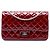 Borsa a tracolla Chanel Reissue 2.55 Double Flap in vernice trapuntata rossa 227 Rosso