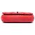 Borsa a tracolla Chanel Small Nubuck Diamond Stitch Chain Flap Rossa Rosso - vista 3