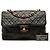 Borsa a tracolla Chanel Jumbo XL Classic in agnello nero - vista 9