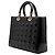 Borsa Dior Large Patent Cannage Lady Dior nera Nero - vista 2