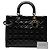 Borsa Dior Large Patent Cannage Lady Dior nera Nero - vista 7