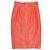Orangefarbenes Loewe Leder-Set mit Kurzarmblazer und Rock Größe EU 42 - Ansicht 6